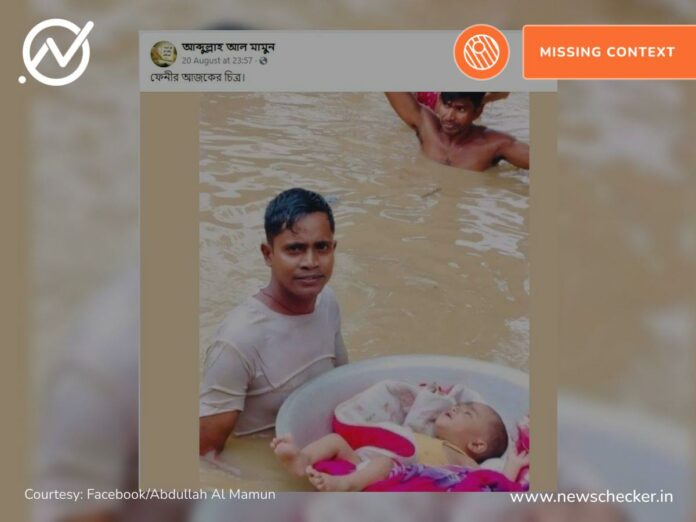 Indian image goes viral as Bangladeshi flood victim's